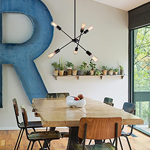 Modern Black Sputnik Chandelier for VIP Shopping