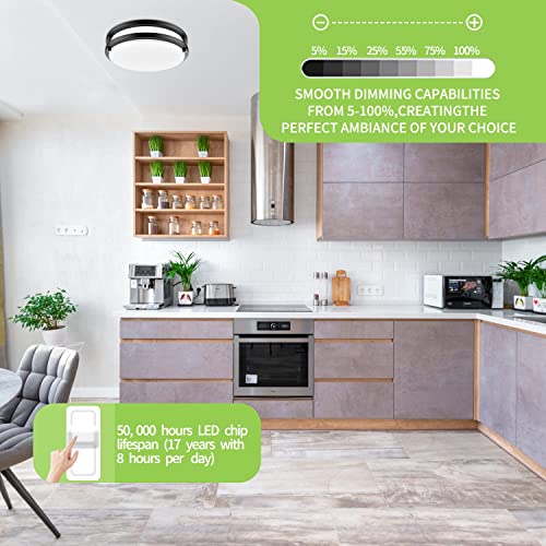 Bilrect 10" Dimmable LED Light Fixture 2-Pack