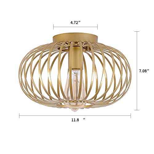 VIP Shopping: Modern Gold Cage Ceiling Light Fixture