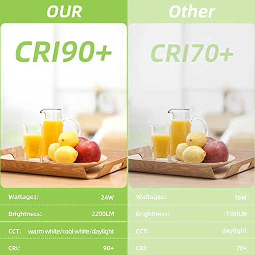 Bilrect 10" Dimmable LED Light Fixture 2-Pack