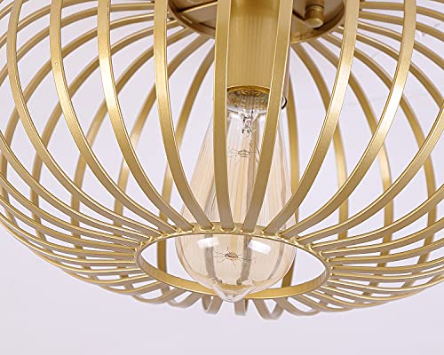 VIP Shopping: Modern Gold Cage Ceiling Light Fixture
