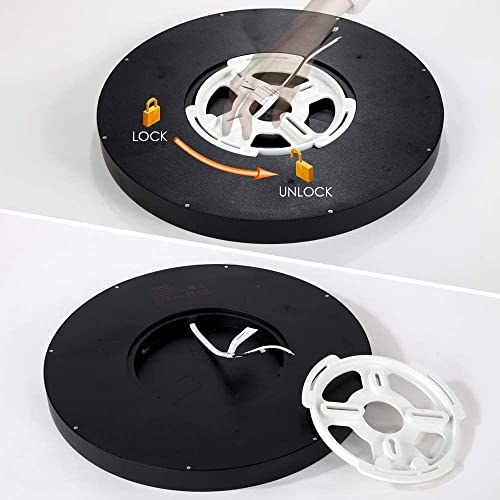 Taloya Black LED Light Fixture Ceiling 12" 4-Pack