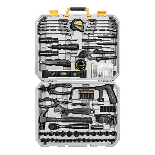 DEKOPRO 218-Piece Household Tool Kit with Portable Case