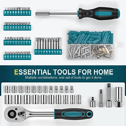287PCs GoYwato Home Tool Kit - Essential Maintenance Set