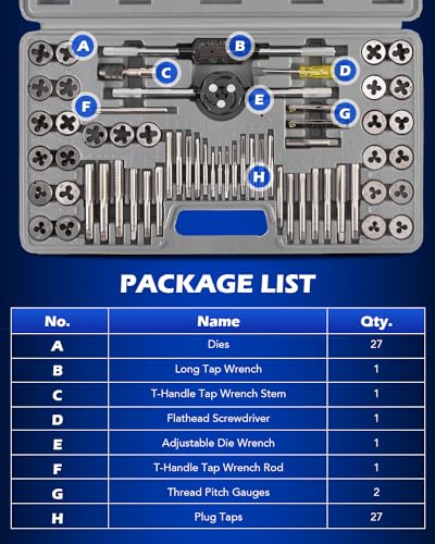 ORION MOTOR TECH 60-Piece Tap and Die Set
