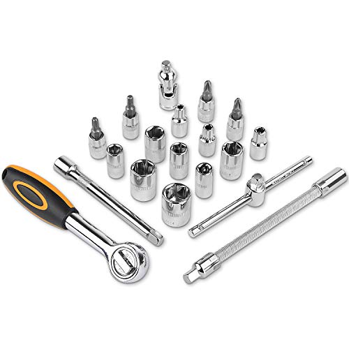 DEKOPRO 196-Piece General Household Tool Kit with Hammer & Pliers