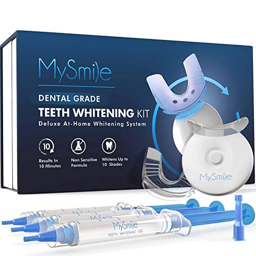 MySmile LED Teeth Whitening Kit, Non-Sensitive Fast Whitener