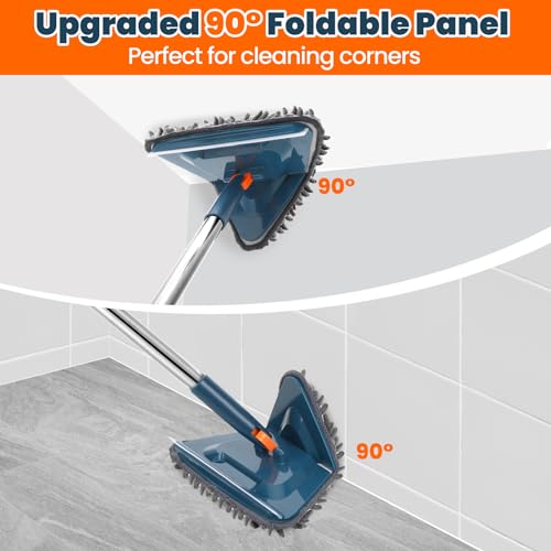 Extendable Wall Cleaner Mop with Shower Brush Scrubber