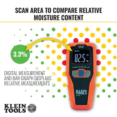 Klein Tools ET140 Pinless Moisture Meter VIP Shopping