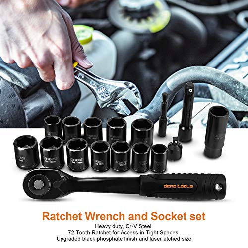 DEKOPRO 218-Piece Household Tool Kit with Portable Case