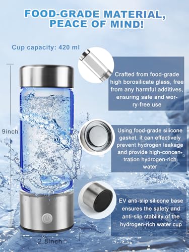 Hydrogen Water Bottle, 420ml - Generate Hydrating WaterVIP