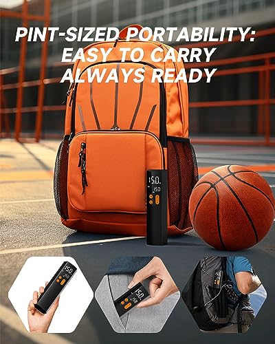 Electric Ball Pump with Inflation, Deflation & Pressure Gauge