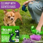Lavender Scented Plant-Based Dog Poop Bags - 1080 Count