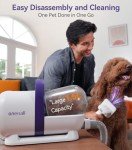 Oneisall Dog Grooming Vacuum Brush & Tools