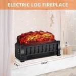 LINKLIFE Remote Control Electric Log Fireplace Heater