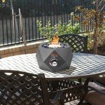 Onlyfire Portable Propane Fire Pit with Blue Glass