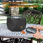 Onlyfire Portable Propane Fire Pit with Blue Glass