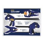 IRWIN QUICK-GRIP 8-Piece Woodworking Clamps Set
