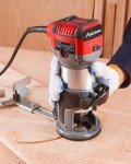 Compact Wood Router with Variable Speed & Accessories
