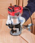 Compact Wood Router with Variable Speed & Accessories