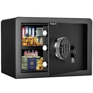 WASJOYE Fireproof Digital Safe Box for Valuables