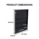 UV-Protected Sports Card Display Cabinet – 5.5”