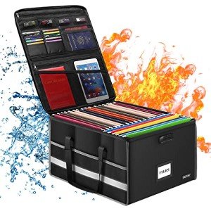 VIP Fireproof Locked Document Storage Organizer Box