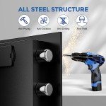 WASJOYE Fireproof Digital Safe Box for Valuables