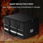 VIP Fireproof Locked Document Storage Organizer Box