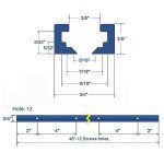 48" T-Track Woodworking Tools - 4 Pack