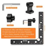 Aluminum Right Angle Clamps for Precision Woodworking
