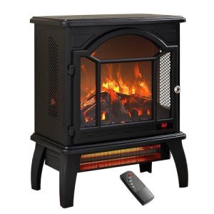 Portable Infrared Electric Fireplace with Remote Control