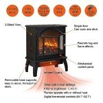 Portable Infrared Electric Fireplace with Remote Control