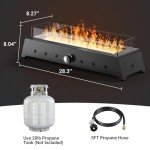 SENJOYS 71.1 cm Portable Propane Fire Pit