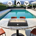 SENJOYS 71.1 cm Portable Propane Fire Pit