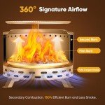 BETTERTOOL Smoke-Free Portable Fire Pit for Outdoors