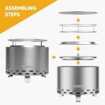 BETTERTOOL Smoke-Free Portable Fire Pit for Outdoors