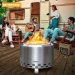 BETTERTOOL Smoke-Free Portable Fire Pit for Outdoors
