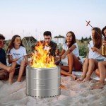 Onlyfire Smokeless Wood Burning Fire Pit - Silver
