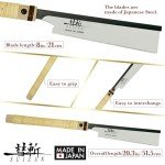 SUIZAN 8" Japanese Dozuki Pull Saw, Precision Blade