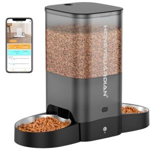 Smart Cat Feeder with App Control for Two Cats