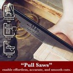 SUIZAN 8" Japanese Dozuki Pull Saw, Precision Blade
