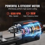 VEVOR Precision Mini Wood Lathe with 7 Speeds