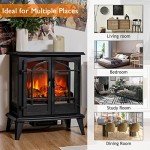 25-Inch Electric Fireplace with Realistic 3D Flames