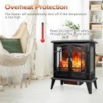 25-Inch Electric Fireplace with Realistic 3D Flames