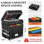 ELOBOON Fireproof Lockable File Storage Box