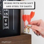 Wooden Dartboard Wall Mount with Bottle Opener