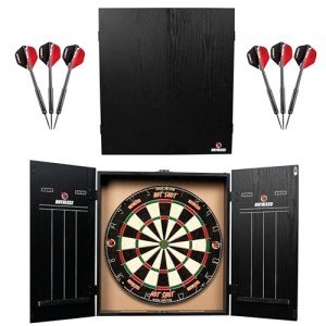 Ruthless Home Darts Game Set with Cabinet
