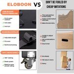 ELOBOON Fireproof Lockable File Storage Box
