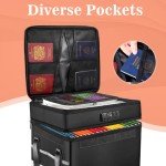 ELOBOON Fireproof Lockable File Storage Box